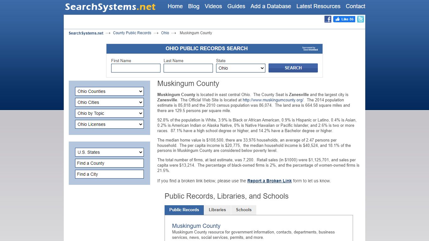 Muskingum County Criminal and Public Records