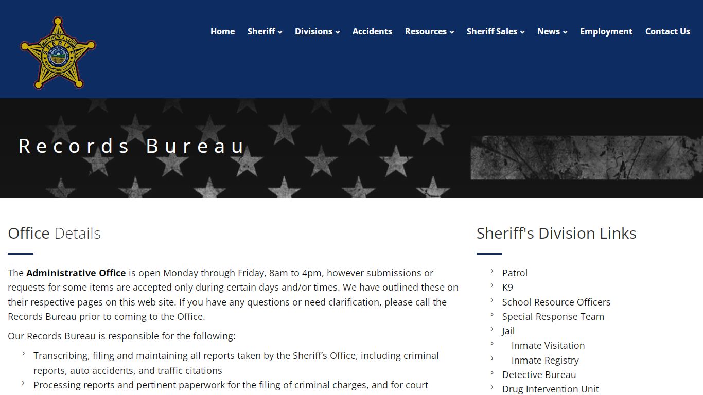 Records Bureau - Muskingum County Sheriff's Office