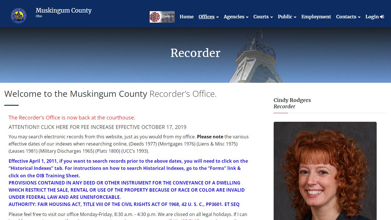 Muskingum County Recorder - Online Records - Documents Filed